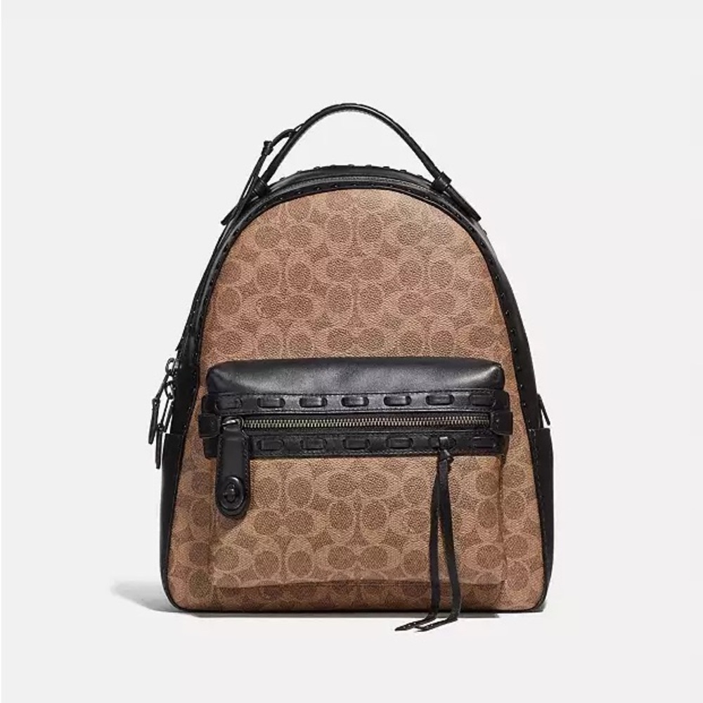 Coach Campus Backpack in Signature Canvas with Whipstitch